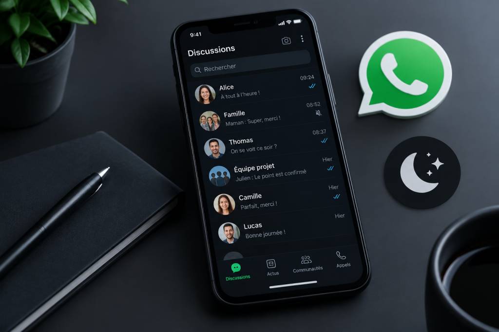 Fond noir WhatsApp : comment l’activer sur votre téléphone